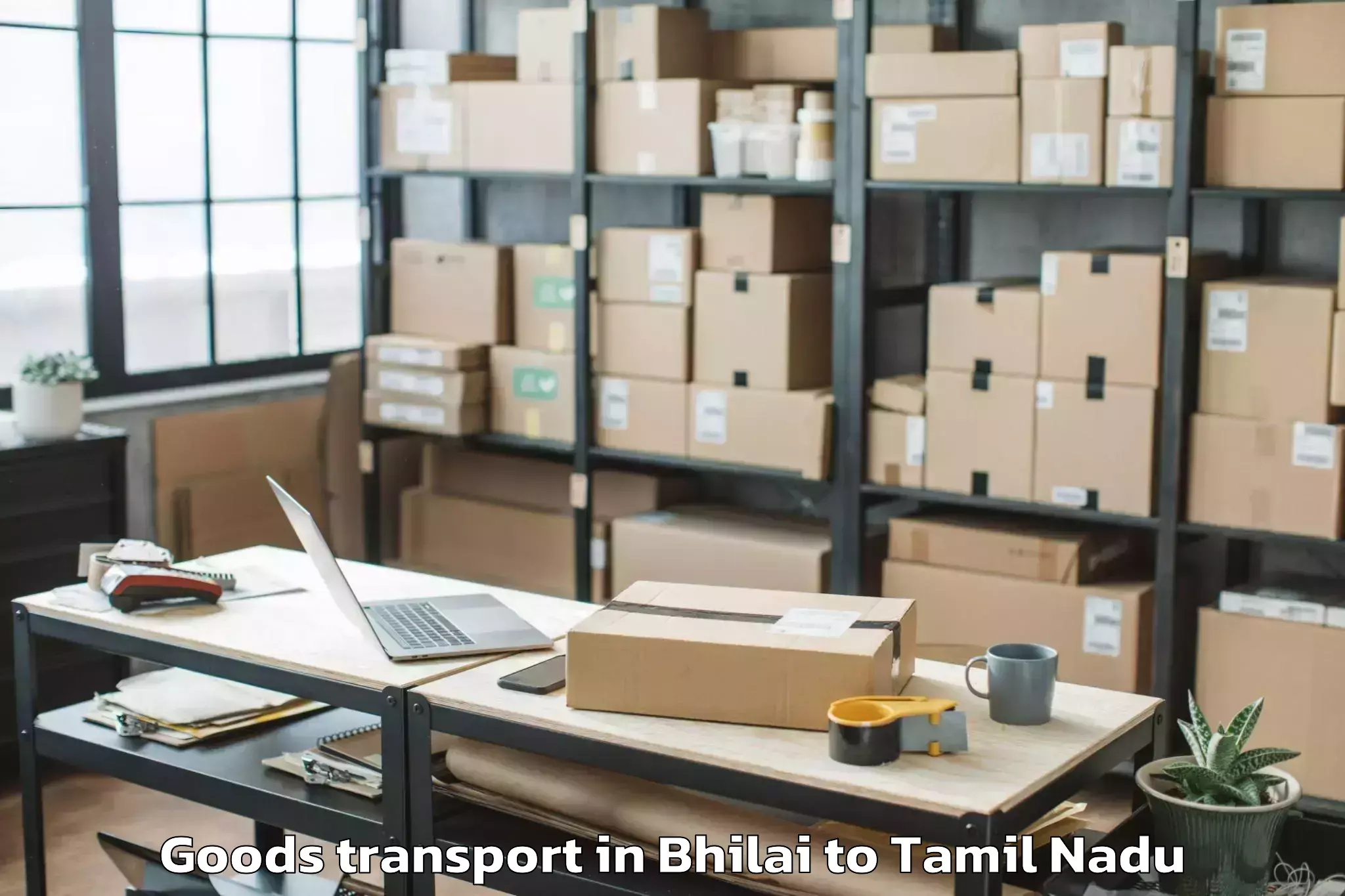 Easy Bhilai to Perambalur Goods Transport Booking